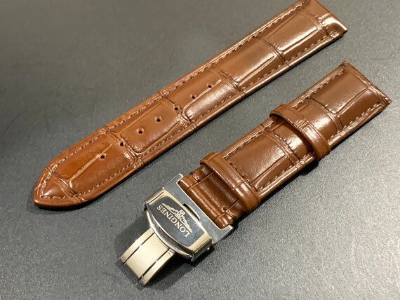 Longines Brown 18mm 20mm Solid DEPLOYMENT Water Proof Premium