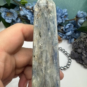 Blue Kyanite Crystal Tower, Blue Kyanite Crystal Point, Gifts