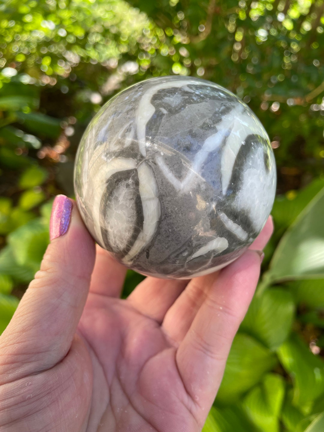 Large Thousand Eye Jasper Crystal Sphere, Thousand Eye Jasper Stone