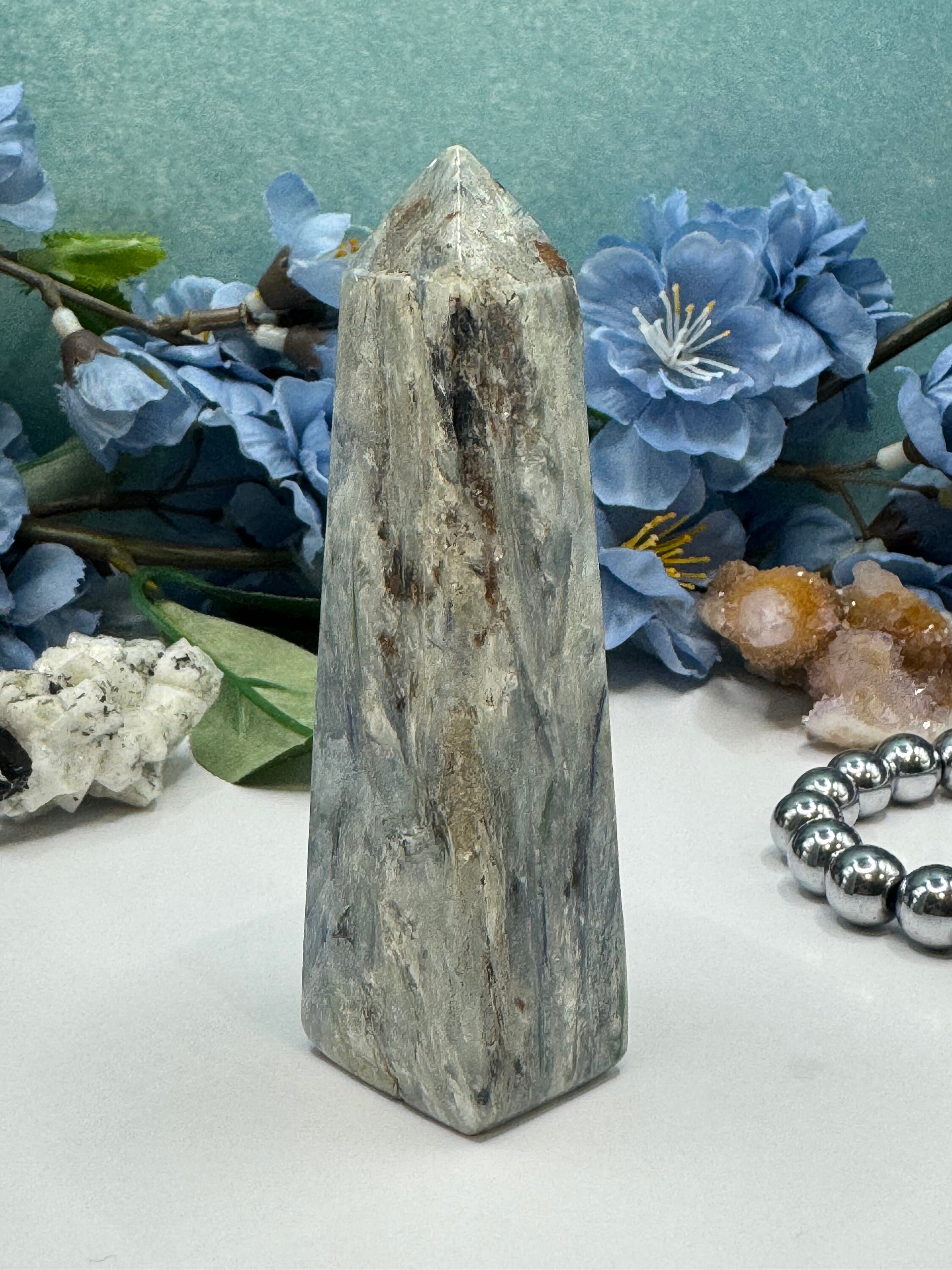 Blue Kyanite Crystal Tower, Blue Kyanite Crystal Point, Gifts - Etsy