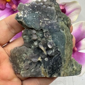 Semi Polished Grape Agate Slab, Grape Agate Slice, Indonesian Grape Agate, Purple Chalcedony, Gifts
