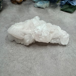 Fluorescent Pink Calcite Cluster, Raw UV Reactive Calcite Crystal, Mangano Calcite, Gifts