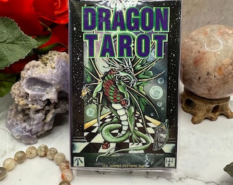 Dragon Tarot Card Deck with 78 Cards, Divination Tools, Gifts