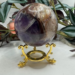 Amethyst with Hematite Sphere, Red Cap Amethyst, Gifts