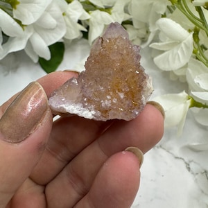Purple Spirit Quartz Crystal Cluster, Cactus Quartz, Pineapple Quartz, Gifts