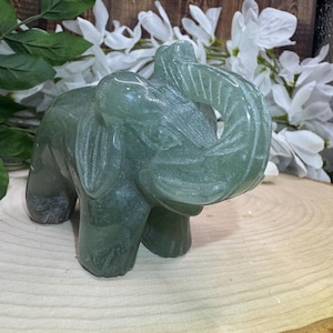 Green Aventurine Crystal Elephant, Gifts