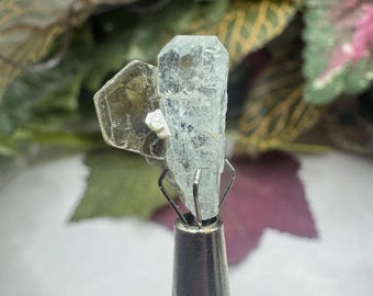 Thumbnail Aquamarine Specimen on Mica, Aquamarine Crystal, Gifts