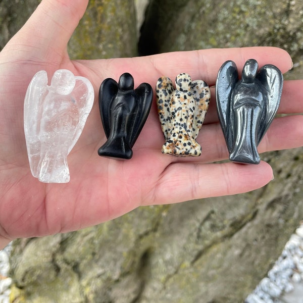 Crystal Angels, Gifts, Healing Crystals, Gemstone Angel, Metaphysical Crystals, Angels, Angel Figurines, Crystal Carvings