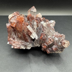 Hemitite Included Quartz Cluster from Northern Province of Zambia, Ishuko Red Phantom Quartz, Gifts