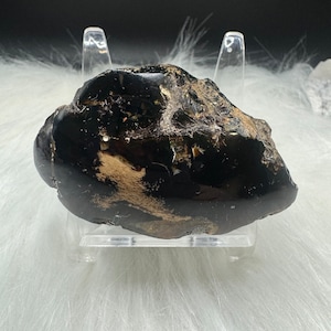 Indonesian Blue Amber Specimen: Partially Polished UV Reactive Fossil Resin