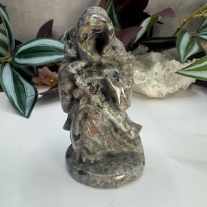 UV Reactive Emberlite Reaper Carving, Crystal Grim Reaper, Gifts