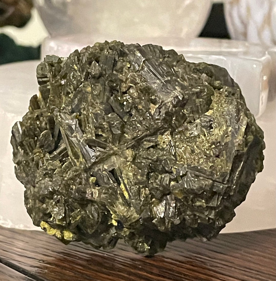 Rare Epidote Specimen, Raw Epidote Crystal, Natural Rough Epidote