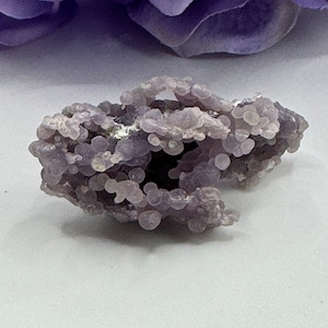 Grape Agate Specimen from Indonesia, Natural Raw Grape Agate Crystal Cluster, Indonesian Grape Agate, Gifts