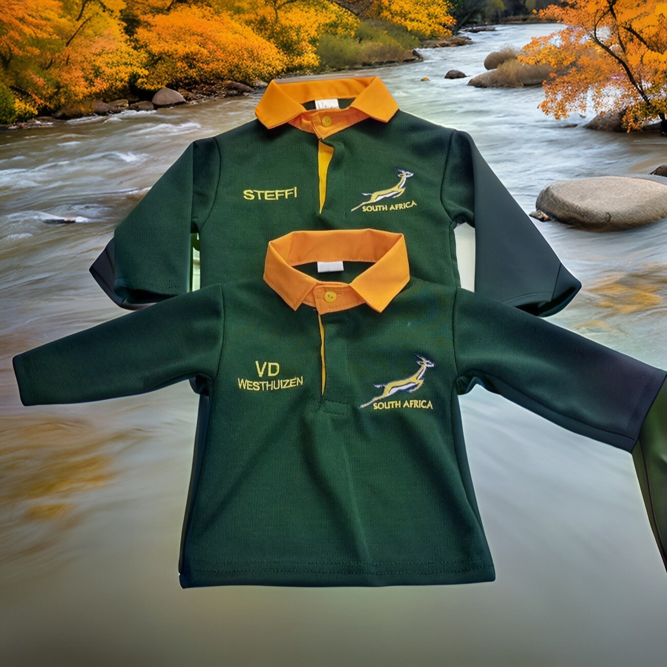 SPRINGBOKS Rugby Jersey - South Africa Retro Rugby Shirt - Brand