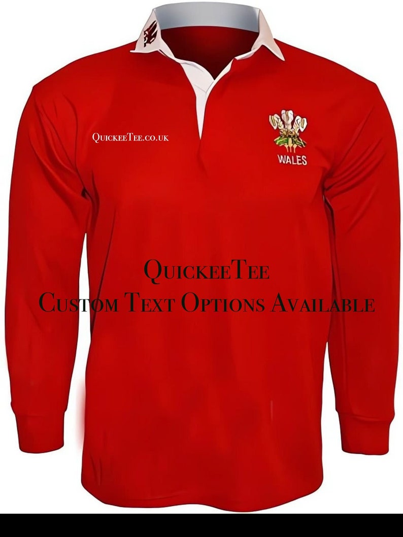 Wales Retro Rugby Shirt Jersey - Brand New - WALES Welsh Feathers ...