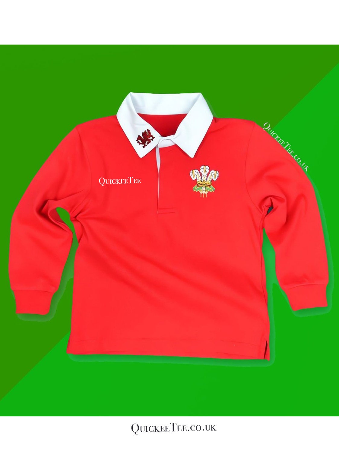 Wales Retro Rugby Shirt 0 3 Months Babies to Teens Wales Dragon Embroidery UK Gift Custom Text Available Etsy