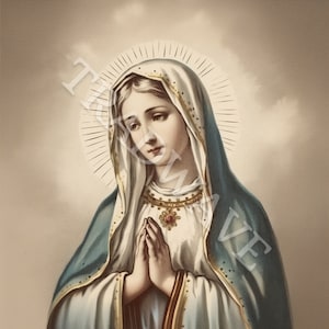 Serie inspirada en Estampas Sagradas - Santísima Virgen María
