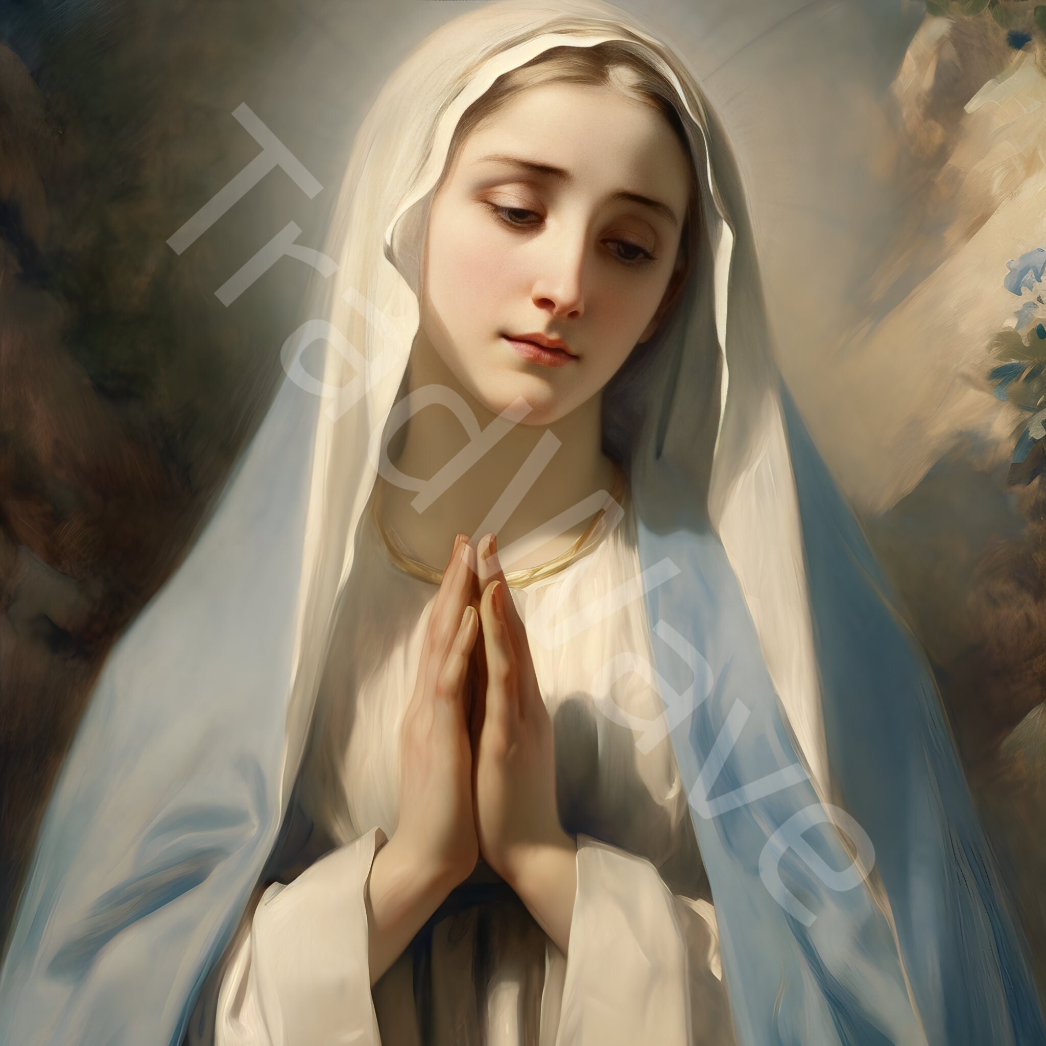 Our Lady of Lourdes Etsy