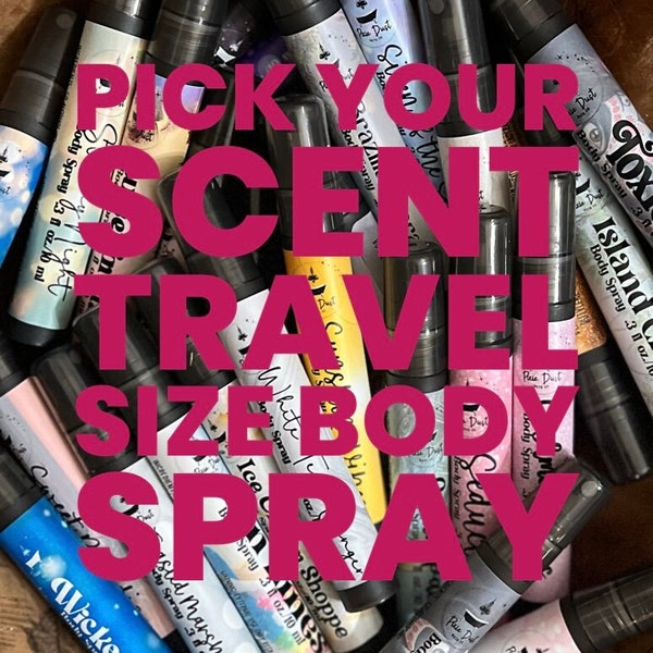 Perfume Body Spray | Pick Your Scent| Sample Body Mist| Travel Body Spray Purse Size Body Mist |Portable Body Spray| 10 ml Strong Fragrance
