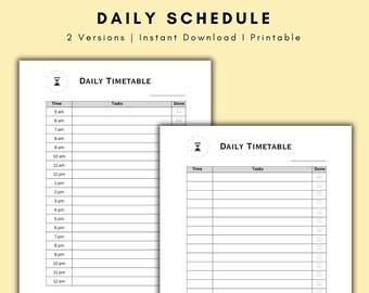 Daily Productivity Planner A5 Printable Daily Planner - Etsy