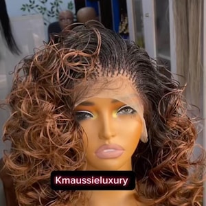 Micro Braids Curly Wig – Short Spanish Curl Twist Wig for Women, Lightweight Tiny Twisting Braids Wig, Small Size Natural Look Twistwigs