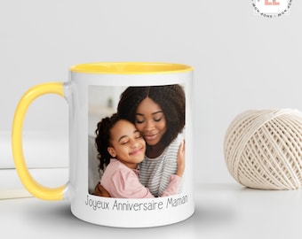 Tasse à café personnalisée avec photo, Tasse avec photo/texte, tasse cadeau personnalisable, Mug personnalisé avec texte et photo