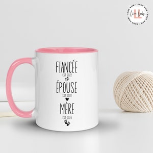 Taza personalizada para nueva madre, Taza personalizada para abuela, Taza personalizada con nombre para mamá, Regalo del Día de la Madre