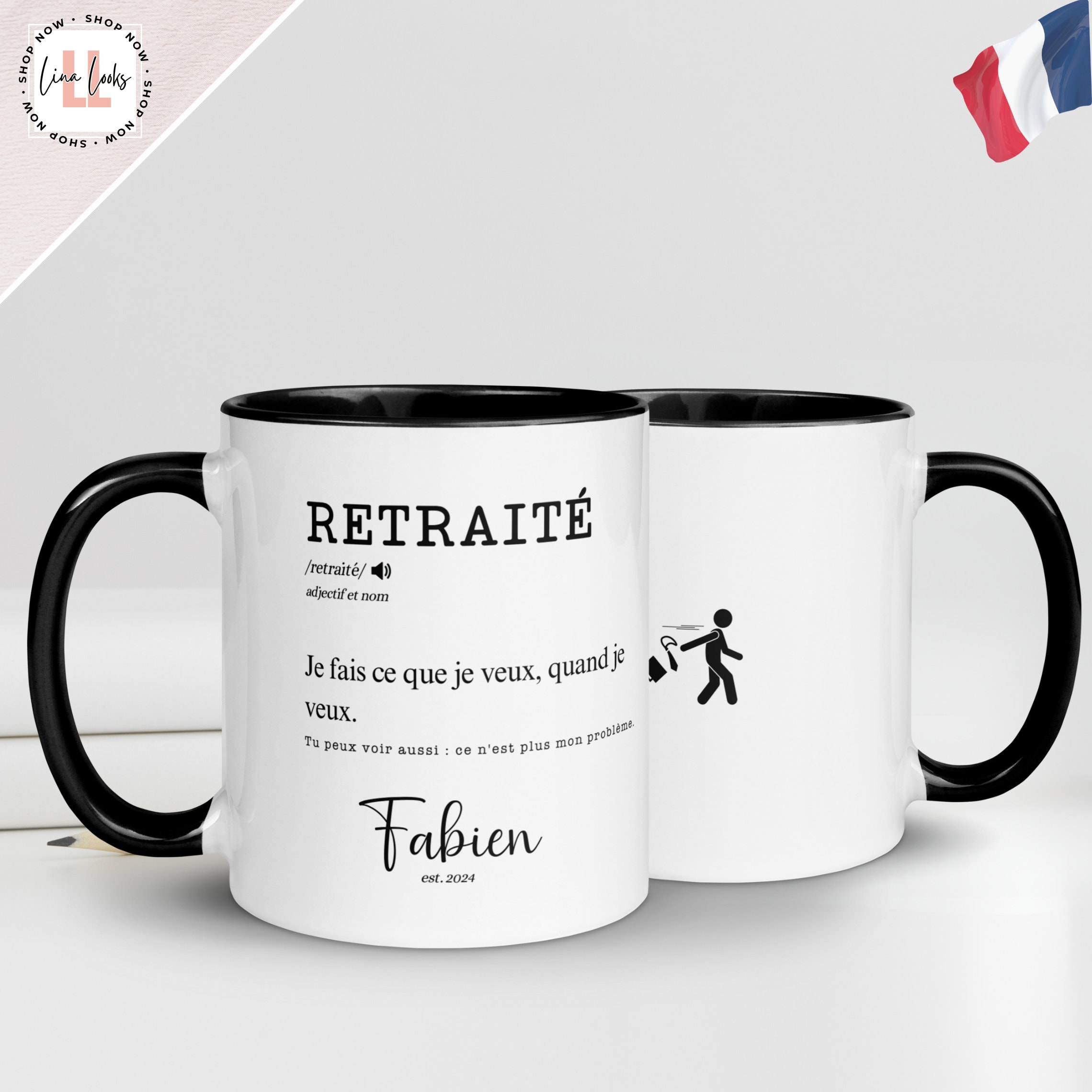 Grande tasse à café humoristique en céramique « I Want to Drink Tea Grande tasse à café humoristique en céramique « I Want to Drink Tea