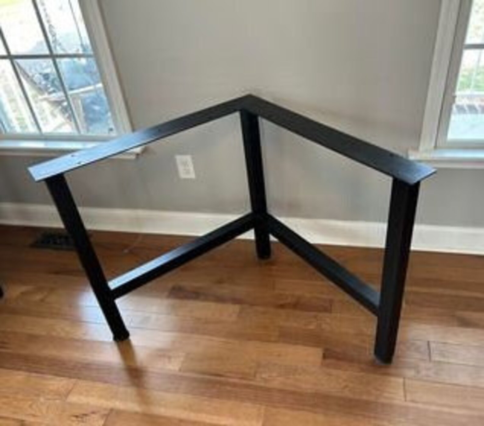 Metal Table Leg L Shaped Desk Corner Steel Table Leg Etsy