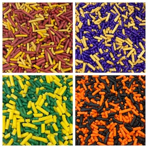 CUSTOM Graduation school colors sprinkles 1/4lb