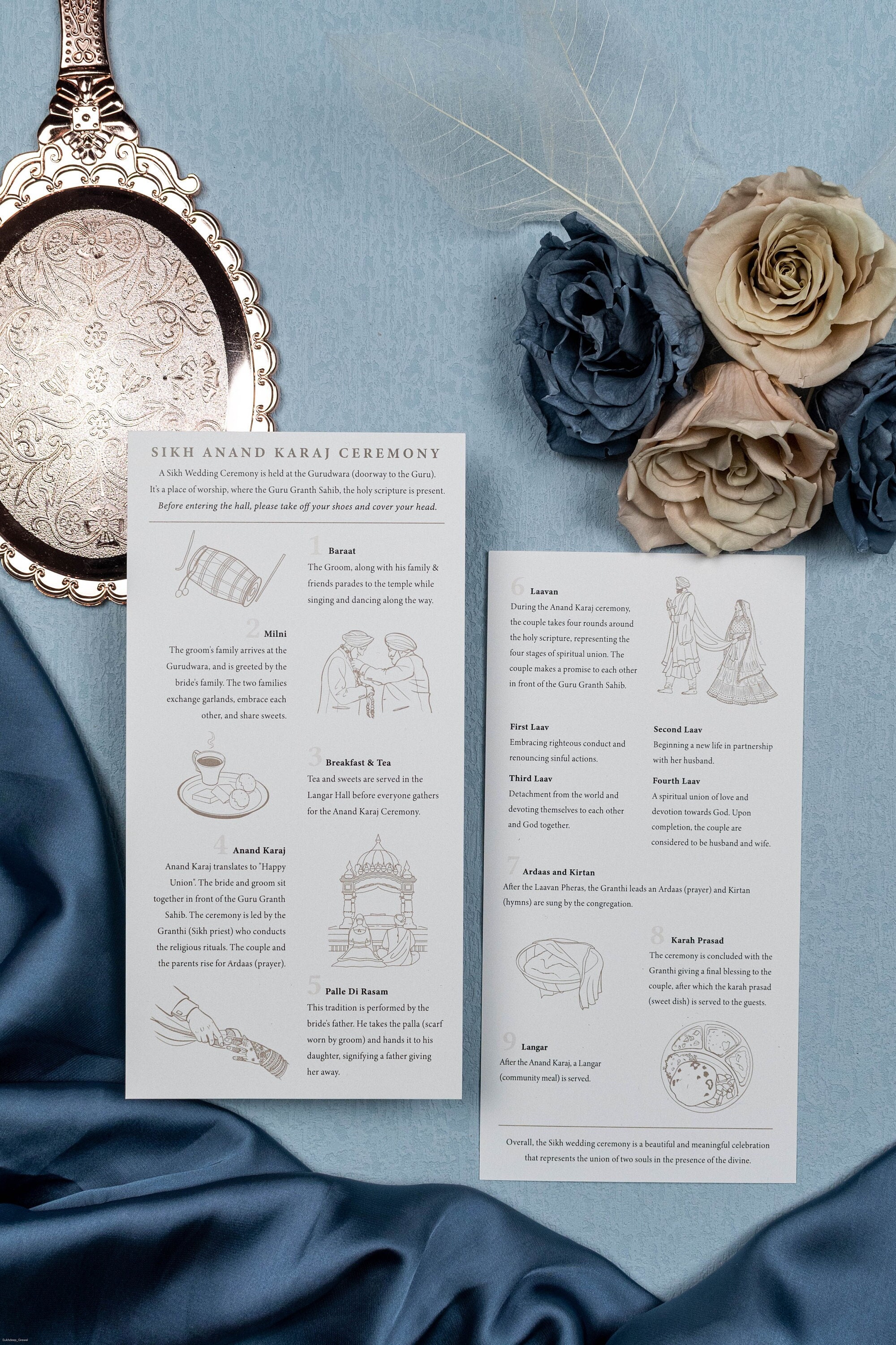 Printed Sikh Wedding Programs