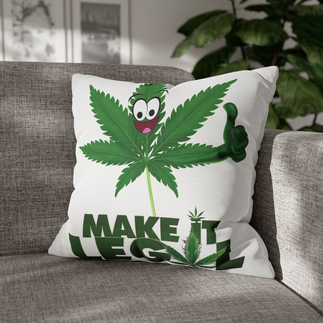 Legal Cannabis Pillow Case Cover Weed Pillow Protector Etsy