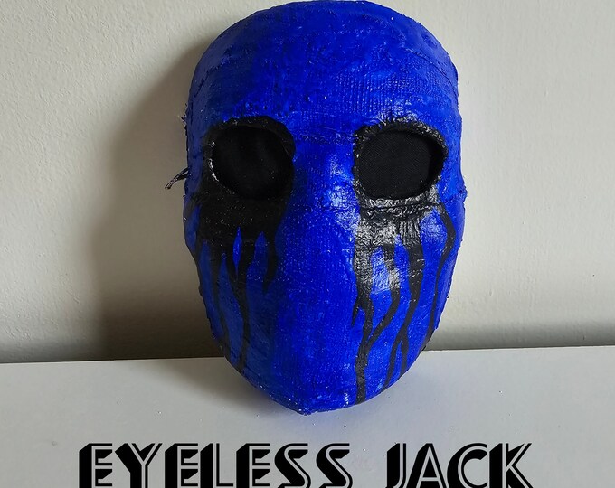Eyeless Jack Mask Prop Cosplay Creepypasta Etsy