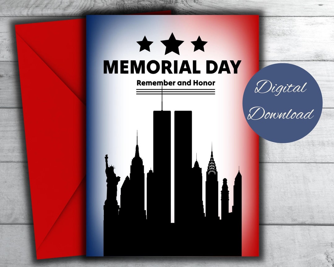 Printable Memorial Day Card - Etsy