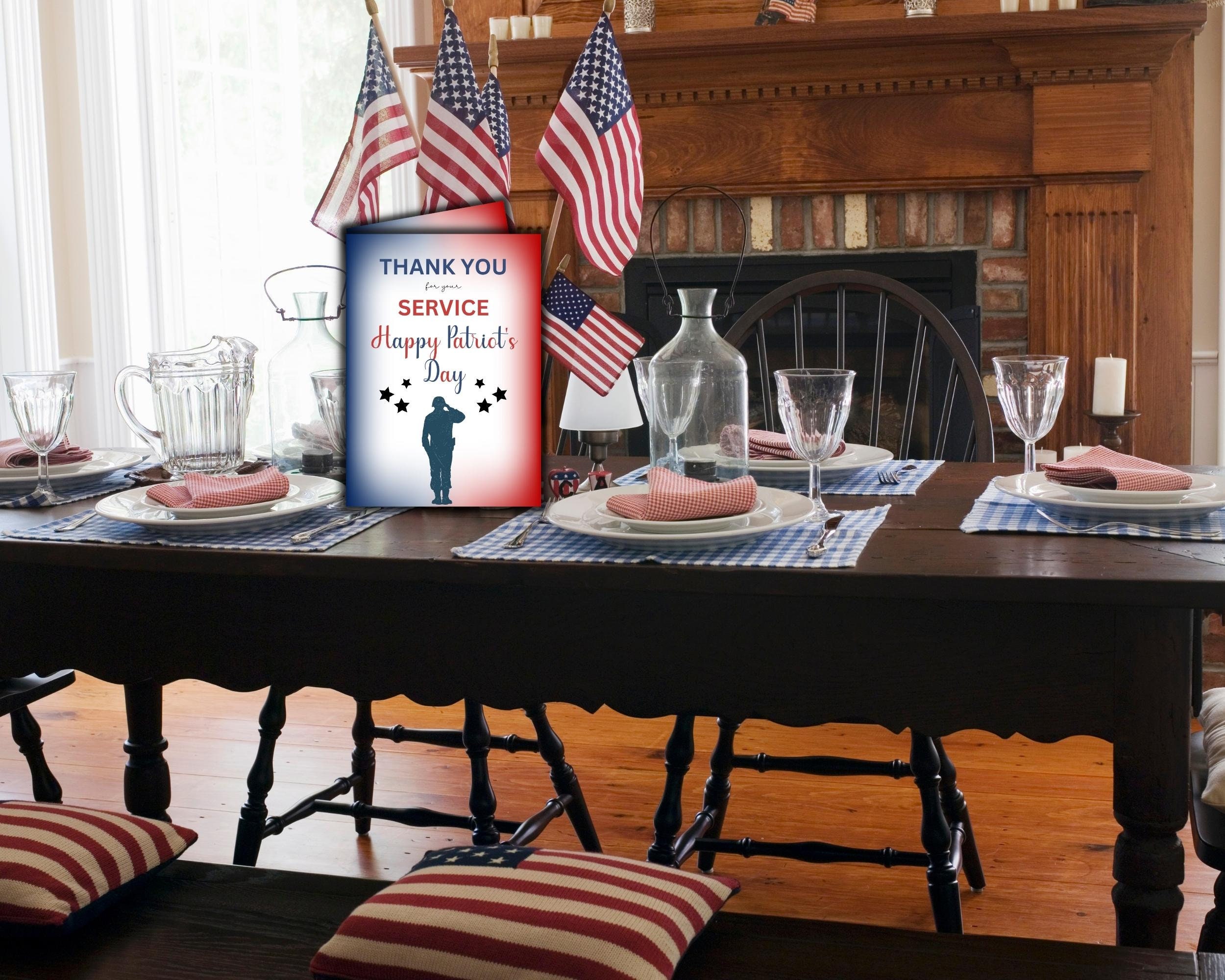 Printable Greeting Card: Happy Patriot's Day - Etsy