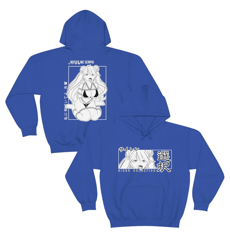 Shibari Notice Me Hoodie Lewd Anime Hoodie Ahegao Hoodie Etsy