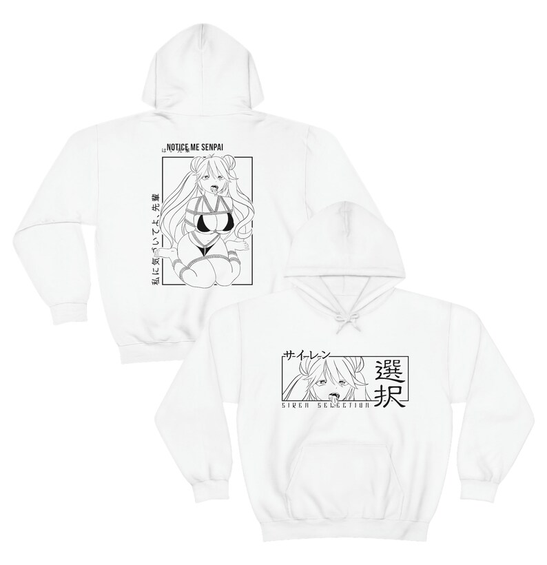 Shibari Notice Me Hoodie Lewd Anime Hoodie Ahegao Hoodie Etsy