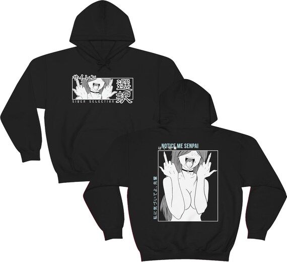 Notice Me Senpai Ahegao Hoodie Lewd Anime Hoodie Ahegao Waifu Shirt Streetwear Anime Tshirt Otaku Lewd Shirt Anime Shirt Manga Gift Etsy Canada