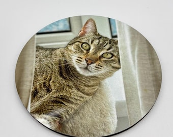 Coasters printed with any photo or design to match your decor or add your business logo - mdf with cork base