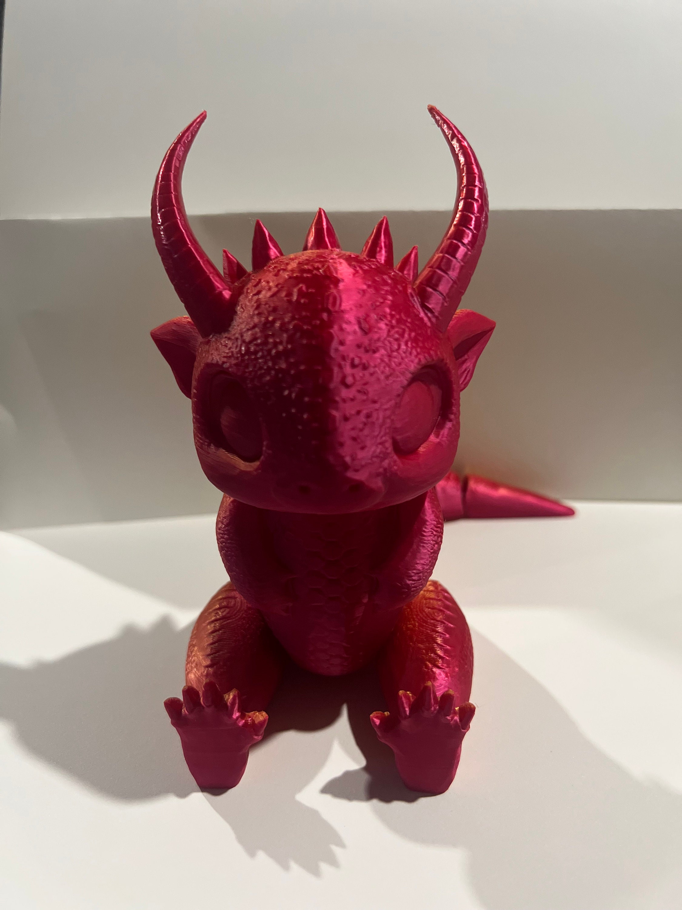 3D Printed Articulating Dragon 27 Inch Flexi Factory Exclusive Sea Dragon  Crystal Dragon Giant Flexible Fidget Toy Articulated Cinderwing 