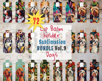 72 Dog skinny Lip Balm Holder Sublimation Design, lip balm Designs, lip balm Sublimation Design, Instant Download, Commercial Use Png