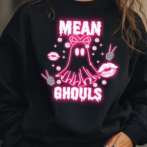 Mean Ghouls Ghost Png bundle, Halloween Neon Png, Retro Halloween Png, Spooky Season Png, Trendy Halloween Png, Girly Ghost, Funny Halloween