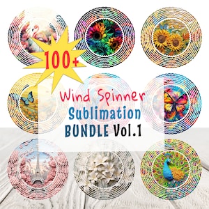 100 PNG Wind Spinner Sublimation Design download, Wind Spinner Designs,12 inch and below WindSpinner Round Sublimation Design,Commercial Us