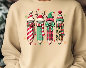Coquette Teacher Christmas Png, Pencil Christmas Png, Coquette Christmas Png, Merry Teacher Png, Teacher Appreciation Gift, Teacher Life Png