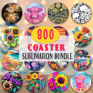 800 PNG Car Coaster Sublimation Design, Car Coaster Designs, Round Sublimation Design, Instant Download, Commercial Use Png