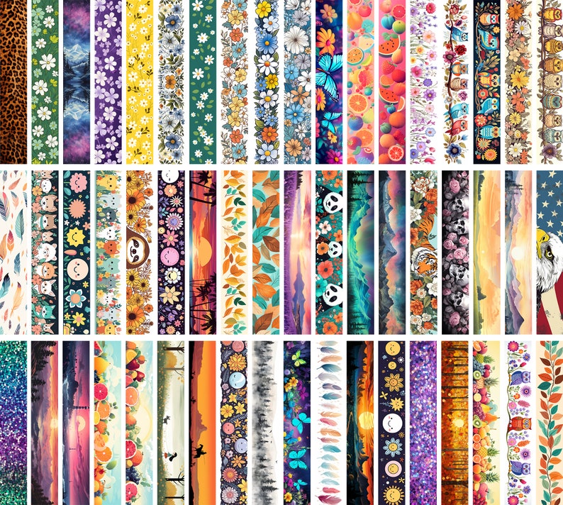 May include: A collection of 50 colorful washi tape rolls with various patterns, including floral, geometric, and abstract designs. The tapes are perfect for adding a touch of personality to journals, planners, and crafts.