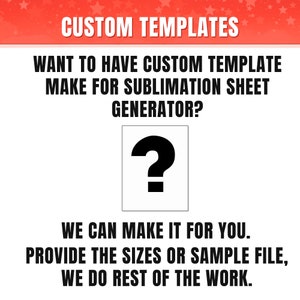 Custom sublimation sheet template for "Sublimation Sheet Generator", Load and place PNG designs onto to sheet for bulk printing