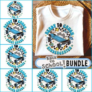 Back to School For Boys Bundle, Kindergarten Dude, First Day Of School, Truck For Boy Png,Ready To Crush First/ Second/ Third Grade