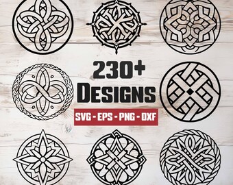 Celtic Knot SVG Bundle, Celtic Vector, Celtic Silhouette, Celtic Knot Clipart - digital download svg, png, eps, dxf, svg files for cricut