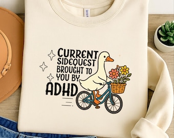 Side Quest Brought to You By ADHD Svg, Funny Svg, ADHD Svg, Sarcastic Svg, Mental Health Svg, Trendy Svg, Popular Design, Sticker Design